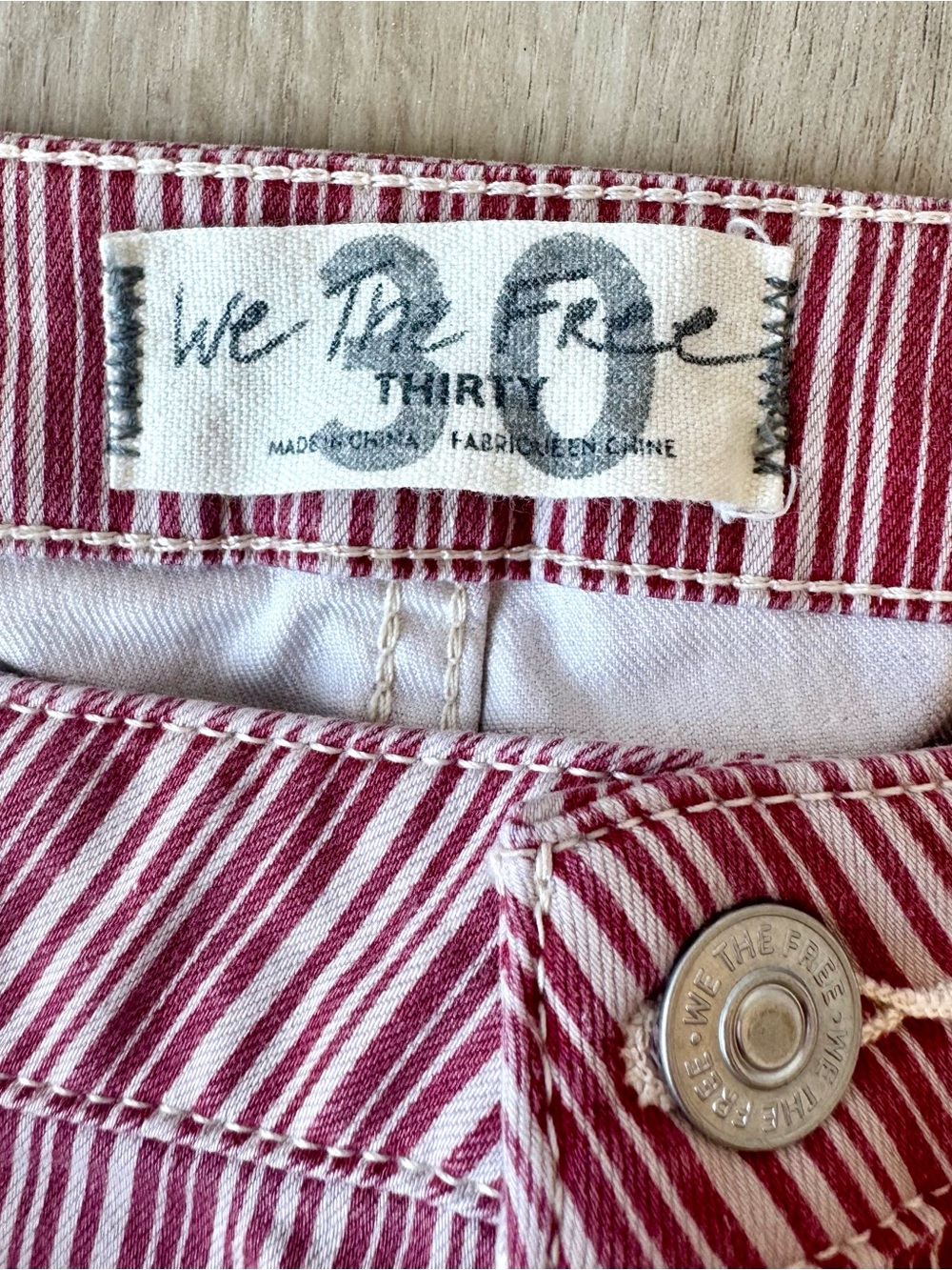 Free People Be Mine Heart Pocket Bell Bottoms 30 - Picture 6 of 15